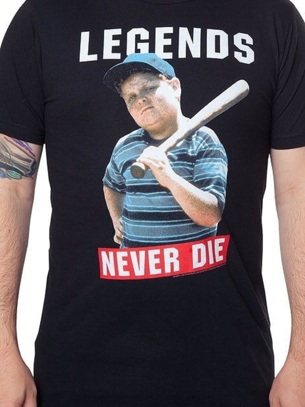 The Sandlot "Legends Never Die" Hamilton "Ham" Porter Graphic T-Shirt